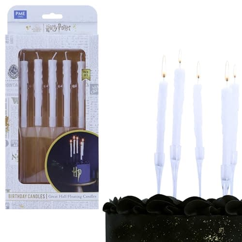 Image of PME Harry Potter Floating Candles for Birthday Cakes, Set of 5, The Great Hall