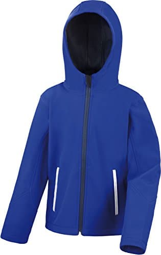 Image of Result Kids R224J kt Core Tx Performance Hooded Softshell Jacket - Royal/Navy, Small/Size 5/6