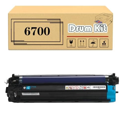 Image of Replacement for Phaser 6700 108R00974 108R00971 108R00972 108R00973 Drum Kit Compatible for Xerox 6700DN 6700DT 6700DX 6700N Printers, High Yield 50,000 Pages Cyan*1