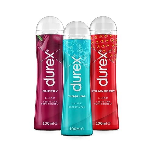 Image of Durex - Lubricant - Cherry - Tingling - Strawberry (100ml), (Pack of 3)