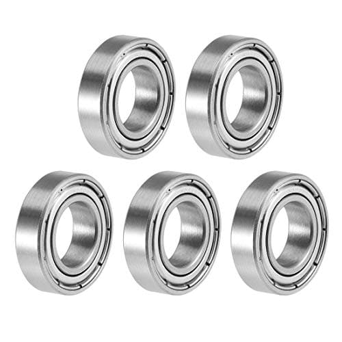 Image of sourcing map S6800ZZ Deep Groove Ball Bearings 10mm x 19mm x 5mm Double Shielded Stainless Steel 5pcs