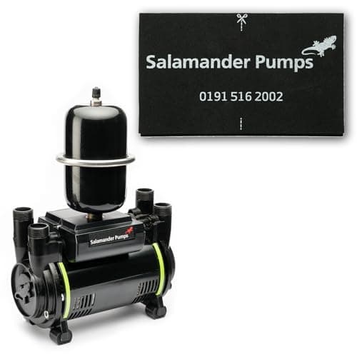 Image of Salamander Pumps - CT80 Universal Bathroom Pump - 2.6 Bar Pressure - Twin End - Suitable for All (+ or -) Gravity Fed Systems - WRAS Approved