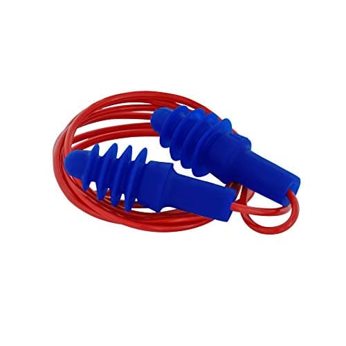 Image of 1 Pairs HOWARD LEIGHT by Honeywell Airsoft Red Corded Ear Plugs -- SNR 30 Reusable Earplugs