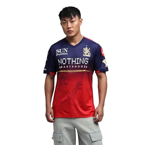 Image of PUMA x RCB 2026 Men’s VK18 Replica Jersey – Official Team Fanwear, Breathable dryCELL Fabric
