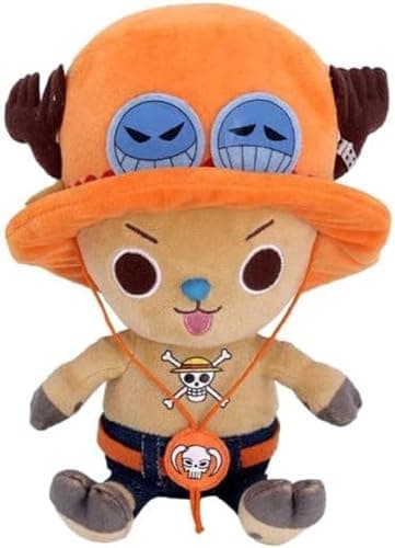 Image of SAKAMI - One Piece - Chopper X Ace - Plush, Pendant, Figure, Keychain - 14 cm - Original & Licensed
