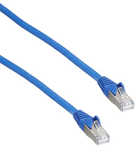 Image of StarTech 3m CAT6a Ethernet Cable - 10 Gigabit Shielded Snagless RJ45 100W PoE Patch Cord - 10GbE STP Network Cable with Strain Relief - Blue - UL, TIA (6ASPAT3MBL)