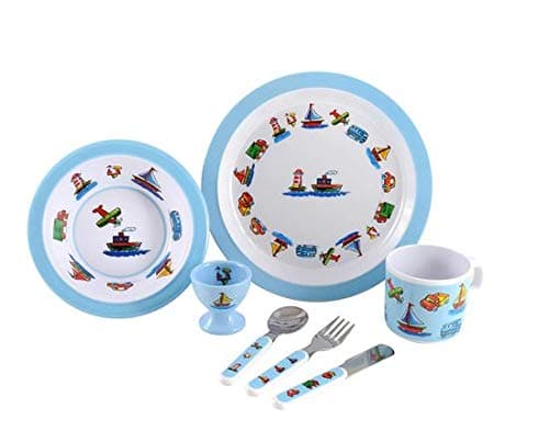 Image of Trucks,Boats & Planes 7 Piece Melamine Gift Set