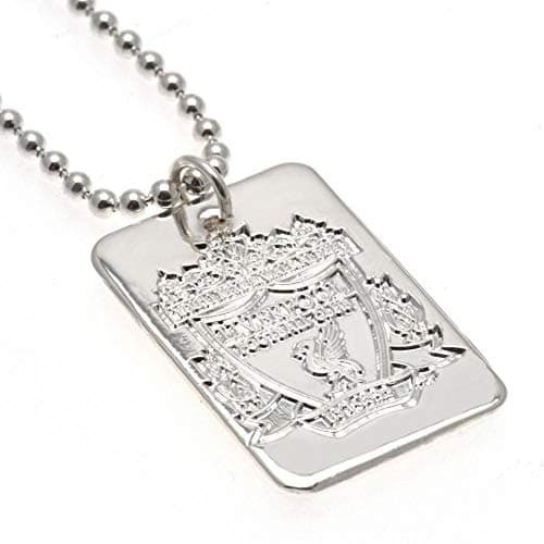 Image of Liverpool F.C. Silver Plated Dog Tag & Chain