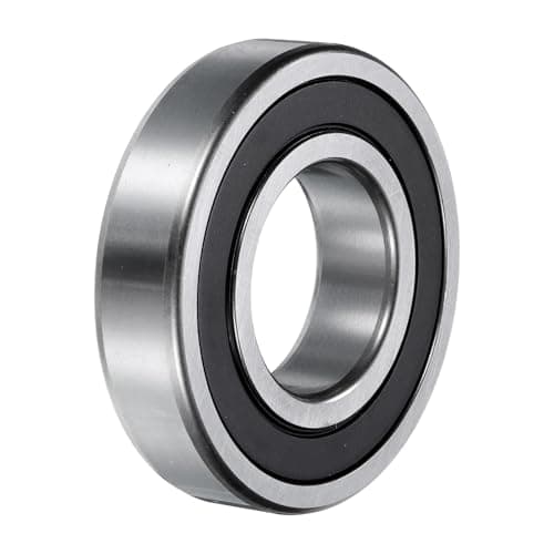 Image of sourcing map 6207-2RS Deep Groove Ball Bearings, 35mm I.D x 72mm O.D x 17mm Thick C3 Double Rubber Sealed Chrome Steel (ABEC5, Black)