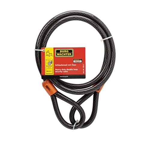 Image of Sterling 152C 15mm x 2.1m Double Loop Vinyl Coated Multi-Stranded Braided Steel Cable - Black