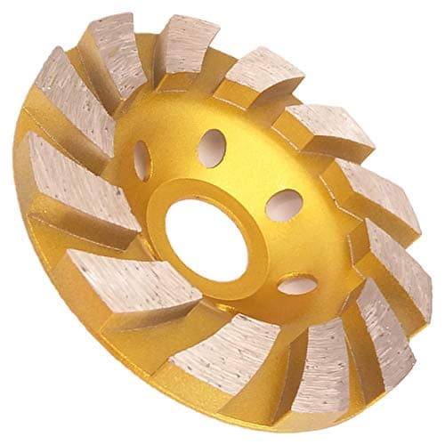 Image of Meacase 4"(100mm) Diamond Cup Grinding Wheel for Concrete Masonry Granite Marble Stone for Angle Grinder with 5/8"(16mm) Arbor