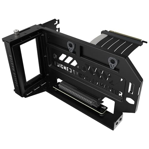 Image of Cooler Master Vertical GPU Holder Kit V3, for E-ATX/ATX/mATX PC Case & PCI-E 4.0 Devices, Adjustable Modular Video Card Support, Thick SGCC Steel Bracket, 165 mm Riser Cable Included - Black