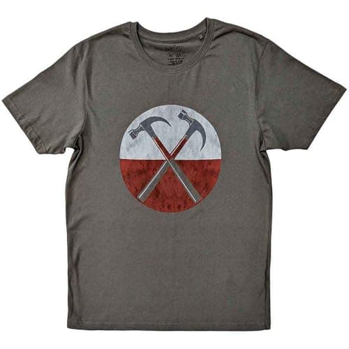 Image of Pink Floyd T Shirt Vintage The Wall Hammers Official Unisex Charcoal Grey M