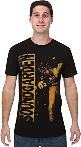 Image of FEA Merchandising Men's Sound Garden Louder Than Love Lightweight T-Shirt, Black, Large