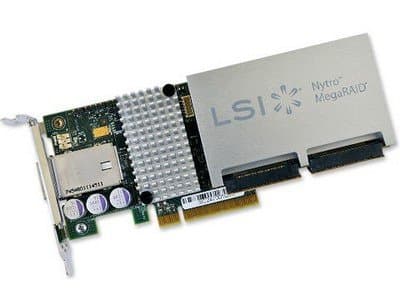 Image of LSI Nytro MegaRAID 8110-4e PCI Express x8 3.0 6Gbps Raid Controller - Raid Controllers (SAS, PCI Express x8, Half-Height (Low Profile), 0, 1, 5, 6, 10, 50, 60, 1024 MB, DDR3)