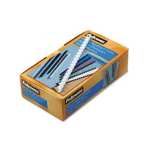 Image of Fellowes Value 6mm Binding Combs - White (Pack of 100), 6200003