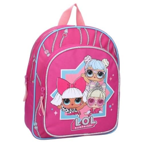 Image of mybagstory - Backpack – LOL Surprise – Pink – Child – School – Kindergarten – Daycare – Nursery – Girl School Bag – Size 30 cm – Adjustable Straps – Gift Idea, Pink, 30 cm