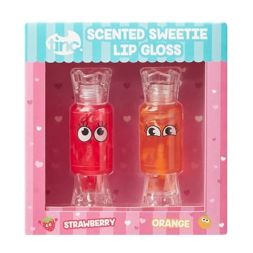 Image of Tinc Sweetie Lip Gloss Set - Delicious Scents: Strawberry and Orange - Lip Moisturising - Gift Idea - 2 in Pack