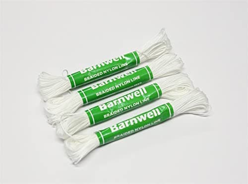 Image of Barnwell 4 x 18m Hanks Size A Braided Nylon Brick Masons Builders Line Made in UK