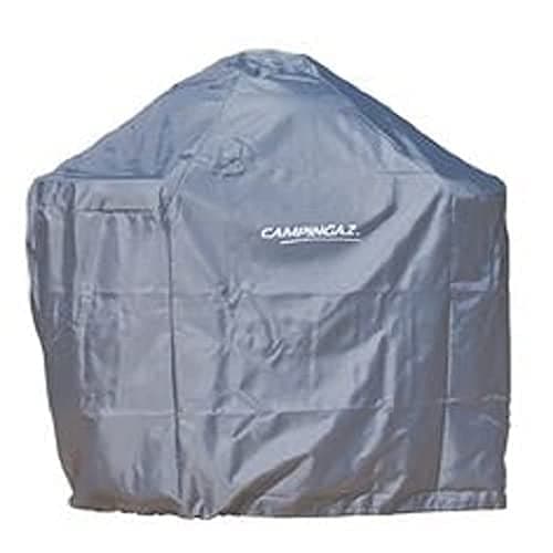 Image of Campingaz BBQ Cover Premium M, waterproof barbecue grill cover with PU coating, pull cord for fastening 2 Series, Plancha EX, EXB, protection against sun, dust, rain