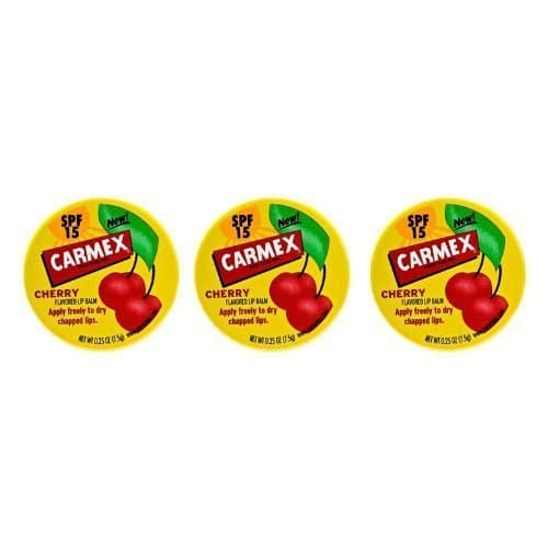 Image of Carmex Lip Balm Pot (Cherry)-7.5G-PACK OF 3 by Carmex