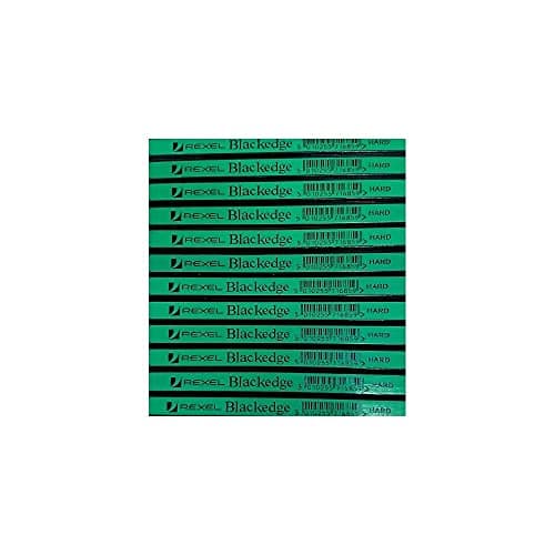 Image of Rexel REX34332 Blackedge Carpenters Pencils Hard Grade Green Pack of 12