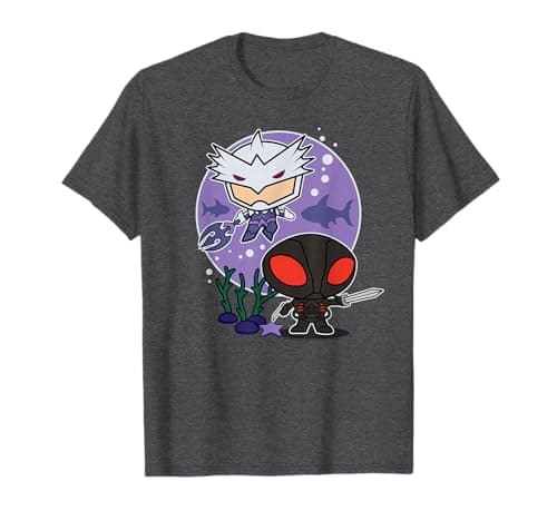 Image of Aquaman Movie Chibi Black Manta and Ocean Master T-Shirt