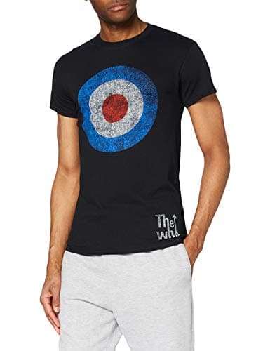 Image of The Who Men's Target Distressed Short Sleeve T-Shirt, Black, Small