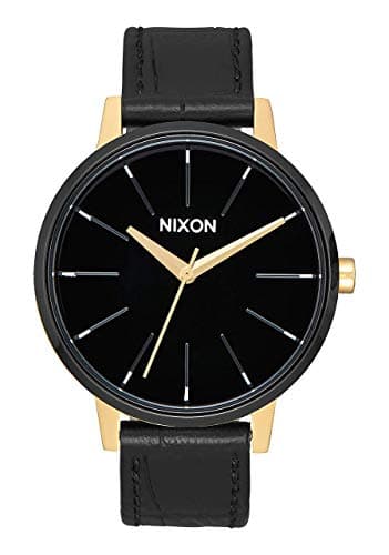Image of NIXON Kensington Leather A108 - Rose Gold/White - 50m Water Resistant Women's Analog Classic Watch (37mm Watch Face, 16mm Leather Band)