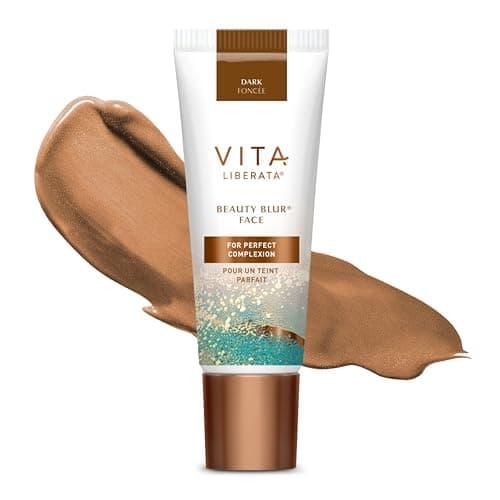 Image of VITA LIBERATA Beauty Blur Face - Dark 30ml, BB Cream, Hydrating Skin Finish, Radiant Glow & Flawless Complexion