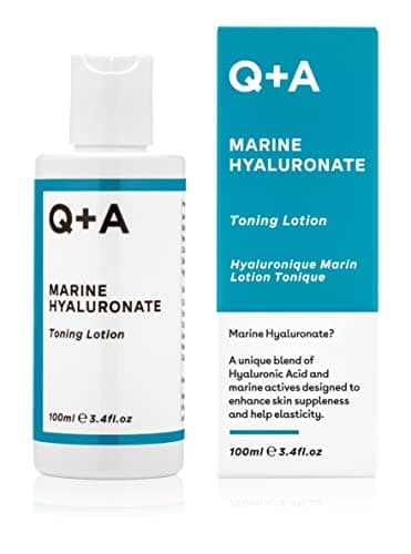 Image of Q+A Marine Hyaluronate Toning Lotion, a Face Toner with Hyaluronic Acid and Marine Actives for Skin Suppleness, 100ml