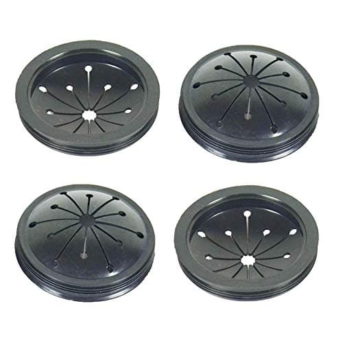Image of Carkio 4 Pack Garbage Disposal Splash Guard 3-1/8 inch Food Waste Disposer Accessories Rubber Garbage Disposal Splash Guard Sink Strainer for GE, Waste King, Whirlaway and Sinkmaster Models