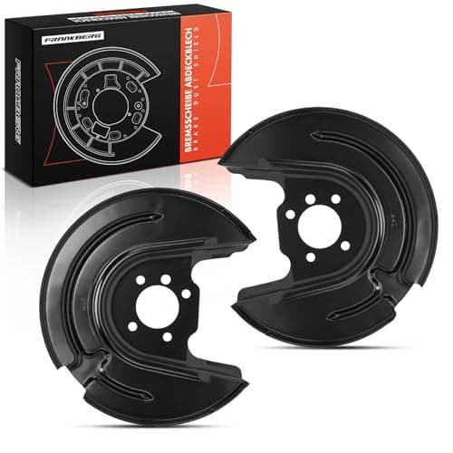 Image of Frankberg 2x Brake Dust Shield Brake Disc Cover Rear Axle Compatible with Golf VII Van 5G1 1.6L 2012-2017 Leon 5F1 1.0L-2.0L 2016-2020 Q2 GAB GAG 1.0L 1.6L 2016-2020 Replace# 5Q0615612P
