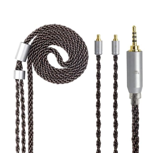 Image of okcsc IE400 to 3.5mm Upgrade Replacement Cable 8-Core Silver Plated Cable for Sennheiser IE400 Pro Earbuds Compatible for IE100 IE400 IE400 Pro IE500 Lossless Sound Quality 3.5mm Jack 4FT
