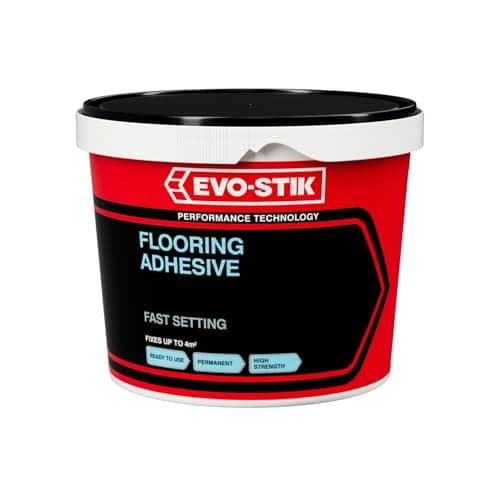 Image of EVO-STIK Flooring Adhesive 1L - High Strength - For Use On Porous Floors - Fast Setting - Ready to Use - Solvent-Free
