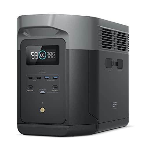 Image of ECOFLOW DELTA 2 Max Portable Power Station, Expandable 2-6kWh, LFP Battery 3000 Cycles, AC+Solar 80% Charge in <1Hr, Up to 3100W Output Fume-Free, Quiet Solar Generator for Home Backup, Camping, RVing