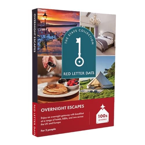 Image of Red Letter Days Overnight Escapes Experience Gift Box for 2 – 410 UK-Based Relaxing Overnight Retreats