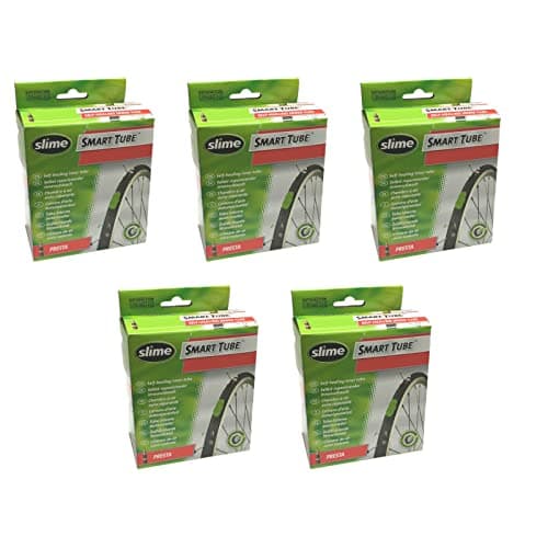 Image of Slime Smart Tube 700 x 19-25c Self Healing Road Bike Inner Tubes - Presta Valve (Pack of 5)