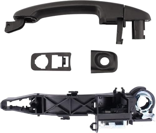 Image of ERMWALR Front Right & Rear Left Sliding Outer Door Handle and Holder Replacement for 2010-2016 Renault Master MK3 Opel Vauxhall Movano Mk2 Nissan NV400 806068194R 806065415R 8200766683 (FR)
