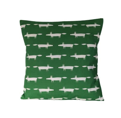 Image of Cushion Cover in Scion Mini Mr Fox Green 16"