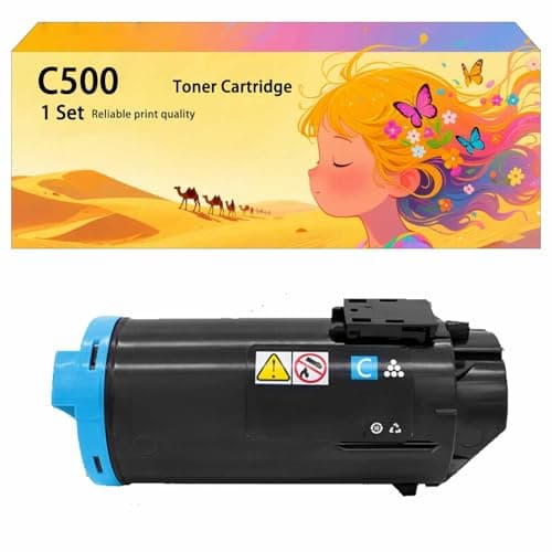 Image of Compatible 106R03862 106R03861 106R03860 106R03859 High-Capacity Toner Cartridge Set, Works for Xerox VersaLink C500 C505 C500DN C500N C505S C505X Printers, Digital Colour Press 1*cyan