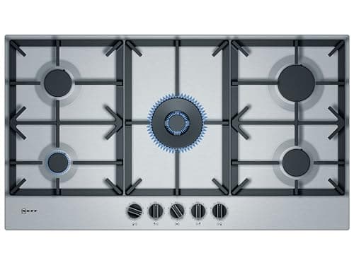 Image of NEFF N70 T29DS69N0 92cm Gas Hob - Stainless Steel, Built-in