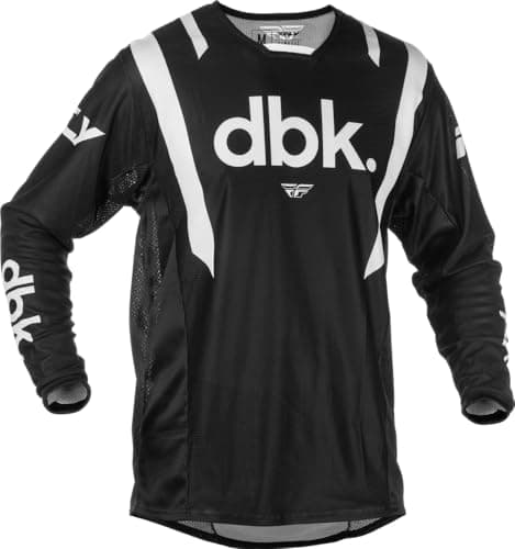 Image of Fly Racing Kinetic Mesh DBK Jersey (Black/White, Large)