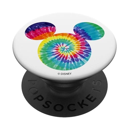 Image of Disney Mickey And Friends Mickey Tie Dye Fill Mouse Ears PopSockets Swappable PopGrip
