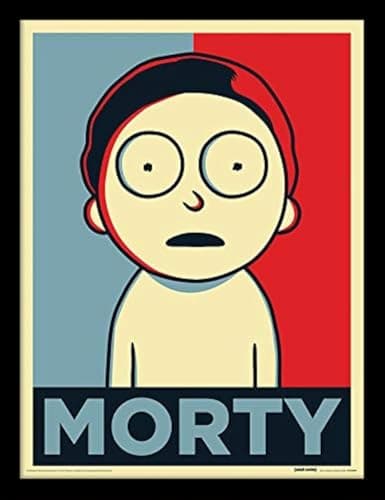Image of Cartoon Network Rick and Morty Campaign Framed 30 x 40cm Print