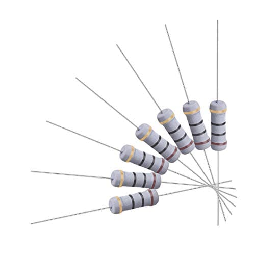 Image of sourcing map 100Pcs 10 Ohm Resistor, 1W 5% Tolerance Metal Oxide Film Resistors, Axial Lead, Flame Proof for DIY Electronic Projects and Experiments