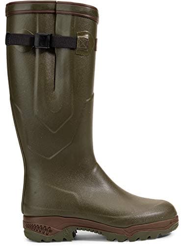Image of Aigle Mens Parcours 2 Iso Wellington Boots, Kaki, 8 UK