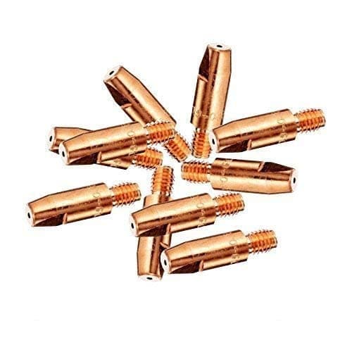 Image of 10 X 0.8mm Mig Euro Torch Contact Tips For MB15 MB25 MB36 Welding 10 Pack