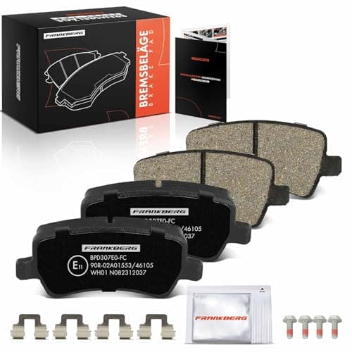 Image of Frankberg Brake Pad Set incl. 4x Pads Rear Compatible with Galaxy WA6 S-Max WA6 V60 I 155 V70 III 135 R.a.n.g.e R.o.v.e.r Evoque L538 Replace# 30742491