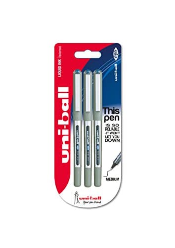 Image of uni-ball Eye Fine Rollerball Pen - Blue (Pack of 3)